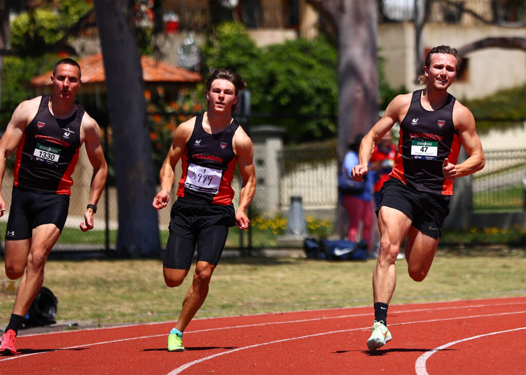 Photo of Athletics Essendon competitors at the 2023 AVSL Round 5